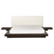 Beliani ZEN - Waterbed - Donkerhout - 160 x 200 cm - Bouclé