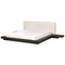Beliani ZEN - Waterbed - Donkerhout - 180 x 200 cm - Bouclé