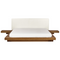 Beliani ZEN - Waterbed - Lichthout - 180 x 200 cm - Bouclé