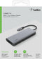Belkin 7-in-1 USB-C Hub - 4K HDMI - Gigabit Ethernet - USB-A 3.0 - USB-C PD - 100W