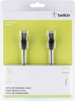 Belkin A3L981BT10MBKHS RJ45 Netwerkkabel, patchkabel CAT 6 S/FTP 10.00 m Zwart Snagless 1 stuk(s)