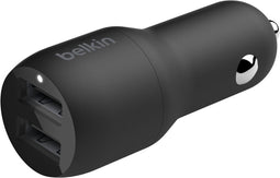 Belkin autolader met 2 poorten - 2.4A - 24W - Zwart