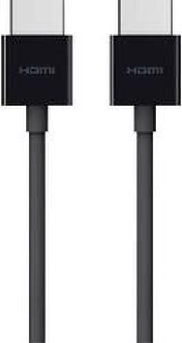 Belkin AV10168bt2M-BLK HDMI-kabel HDMI Aansluitkabel HDMI-A-stekker, HDMI-A-stekker 2.00 m Zwart 4K UHD