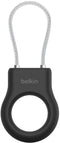 Belkin - Beschermende houder met staalkabel voor AirTag - Zwart