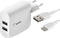 Belkin BOOST CHARGE™ 2-poorts USB-A-wandlader (24 W) + USB-A/USB-C®-kabel - 2 uitgangsaansluitingen - Wit