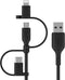 Belkin BOOST↑CHARGE™ Universele USB-kabel - 1 meter - USB-A /USB-C/Micro-USB/Lightning connector- Zwart