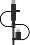 Belkin BOOST↑CHARGE™ Universele USB-kabel - 1 meter - USB-A /USB-C/Micro-USB/Lightning connector- Zwart