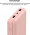 Belkin Boost-Up Charge 20.000 mAh Powerbank - USB-A naar USB-C-Kabel - 3-Poorts - geschikt voor iPhone - 15W - Roze