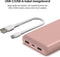 Belkin Boost-Up Charge 20.000 mAh Powerbank - USB-A naar USB-C-Kabel - 3-Poorts - geschikt voor iPhone - 15W - Roze