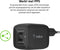 Belkin Boost-Up Charge Pro Adapter - 2-poorts - USB-C -45W - Zwart