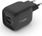 Belkin Boost-Up Charge Pro Adapter - 2-poorts - USB-C -45W - Zwart