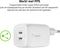 Belkin Boost-Up Charge Pro Adapter - 2x USB-C - 65W - Wit - Met USB-C naar USB-C kabel