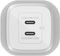 Belkin Boost-Up Charge Pro Adapter - 2x USB-C - 65W - Wit - Met USB-C naar USB-C kabel