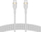 Belkin Boost-Up Charge - Telefoniekabel - Braided USB-C to USB-C 2.0 - 2m - Wit