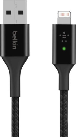 Belkin Boost-Up Charge - Telefoniekabel - Smart LED USB-A naar Lightning-kabel - Zwart