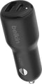 Belkin BoostCharge 42W Dual-Port USB-C/USB-A Car Charger
