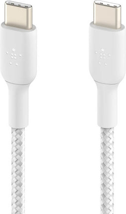Belkin Braided USB-C naar USB-C kabel - 1m - Wit