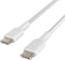 Belkin Braided USB-C naar USB-C kabel - 1m - Wit