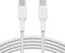 Belkin Braided USB-C naar USB-C kabel - 1m - Wit