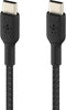 Belkin Braided USB-C naar USB-C kabel - 1m - Zwart