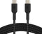Belkin Braided USB-C naar USB-C kabel - 1m - Zwart