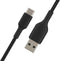 Belkin Braided USB-C naar USB kabel - 0,15m - Zwart