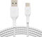 Belkin Braided USB-C naar USB kabel - 2m - Wit