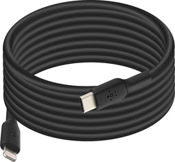 Belkin CAA003bt1MBK, 1 m, Lightning, USB C, Mannelijk, Mannelijk, Zwart