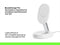 Belkin, Draadloze oplader Qi2 15W met standaard, Wit