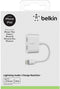 Belkin Lightning Rockstar™ audio en oplaad kabeladapter - Wit