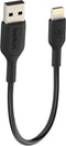 Belkin MIXIT On-the-Go Apple iPhone Lightning naar USB Kabel - 15 cm - Zwart