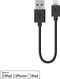 Belkin MIXIT On-the-Go Apple iPhone Lightning naar USB Kabel - 15 cm - Zwart