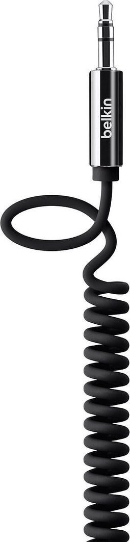 Belkin MIXIT Opgerolde 3.5 mm AUX-kabel - 1.8 m - Zwart