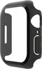 Belkin ScreenForce Apple Watch 44 mm, 45 mm Series 7, SE, 6, 5, 4 Bumper-Case mit integriertem Hartglas-Displayschutz, kratzfest und leicht anzubringen - Schwarz