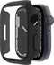 Belkin ScreenForce Apple Watch 44 mm, 45 mm Series 7, SE, 6, 5, 4 Bumper-Case mit integriertem Hartglas-Displayschutz, kratzfest und leicht anzubringen - Schwarz