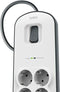 Belkin Stekkerdoos met 6 uitgangen en 2 USB-Poorten 2.4A - overspanningsbeveiliging