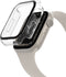 Belkin TemperedCurve Apple Watch Series 8 Displayschutz, vollflachige Display-Schutzfolie mit Schutzrand, Hartglas-Schutzhulle, Apple Watch Zubehor - Durchsichtig