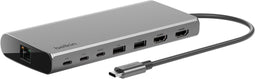 Belkin Universele USB-C 8-in-1 Dual Display Core Hub – Uitgebreide Aansluitmogelijkheden, 4K Dual Display, USB-C Power Delivery