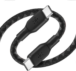 Belkin, USB-kabel C naar USB C 100W Tresé - 2 meter, Zwart