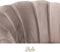 Bella Home Mila - Fauteuil - Velvet - Schelp - Mokka met zilveren poten