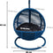 Bella Home Simba - Mini Hangstoel - Kat - Hond - Blauw - Grijze kussen