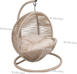 Bella Home Simba - Mini Hangstoel - Kat - Hond - Creme - Creme kussen