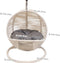 Bella Home Simba - Mini Hangstoel - Kat - Hond - Creme - Grijze kussen