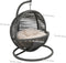 Bella Home Simba - Mini Hangstoel - Kat - Hond - Grijs - Creme kussen