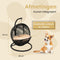 Bella Home Simba - Mini Hangstoel - Kat - Hond - Zwart - Creme kussen
