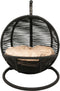 Bella Home Simba - Mini Hangstoel - Kat - Hond - Zwart - Creme kussen