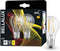 BELLALUX LED-lamp, E27-basis mat glas ,Warm wit (27-K), 1-55 Lumen, substituut voor 75W-verlichtingsmiddel niet-dimbaar, 3-Pak
