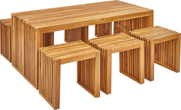 BELLANO - Tuinset 6-zits - Lichthout - Acaciahout