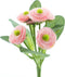 Bellis bush x6 pink 20 cm kunstbloem