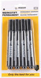 Bellson Watervaste Permanent Markers Zwart 4 stuks - Marker - Permanent merkstift - Stift - Stiften